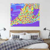 Brandende monnik canvas afdruk (Insitu (Slaapkamer))