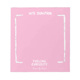 Brandende Nieuwsgierigheid Gepersonaliseerde Leraa Notitieblok