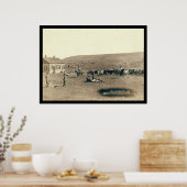 Brandende runderen SD 1891 Poster (Keuken)