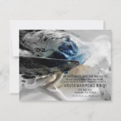 Brandende salie roken metafysische huis verwarmen kaart (Voorkant)