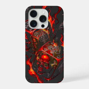 Brandende Schedel Dobbelstenen - High Stakes Rebel iPhone 15 Pro Case
