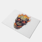 Brandende Schedel Inferno Deurmat (Schuin)