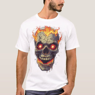 Brandende Schedel Inferno T-shirt
