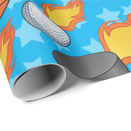  brandende sport cadeaupapier (Rol Hoek)