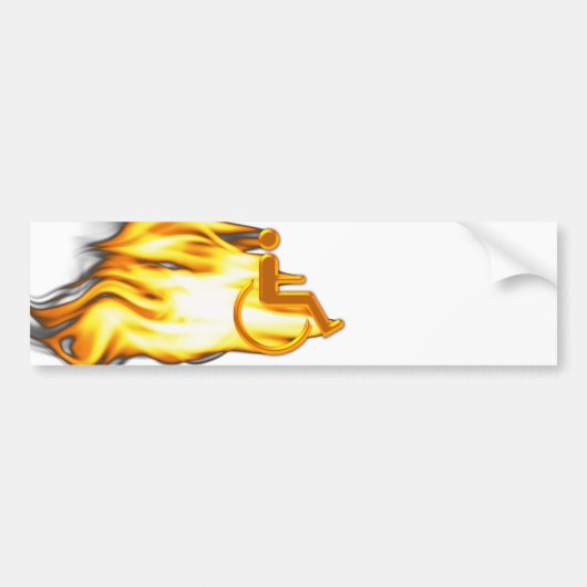Brandende Stoel Bumpersticker (Voorkant)