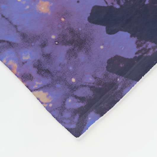 Brandende Trails - Dirt-bike Rider Fleece Deken (Hoek)