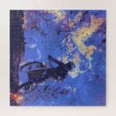 Brandende Trails - Dirt-bike Rider Legpuzzel (Horizontaal)