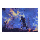 Brandende Trails - Dirt-bike Rider Perfect Poster (Voorkant)