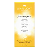 Brandende vlammen (witte vlammen) reclamekaart (Voorkant)