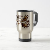 Brandende Vleugel Tumbler Reisbeker (Voorkant rechts)
