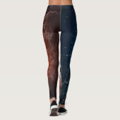 Brandende voetbal kussen leggings (Achterkant)