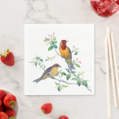 Brandende vogels op takken servet (Insitu)