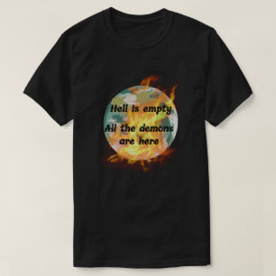 Brandende wereld t-shirt