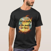 Brandende wereld t-shirt (Voorkant)