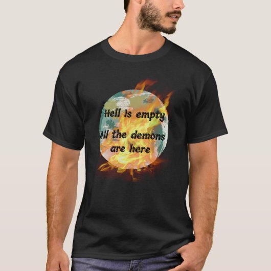 Brandende wereld t-shirt (Voorkant)