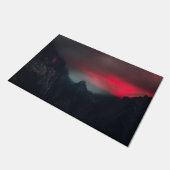 Brandende wolken, mist en bergen deurmat (Schuin)
