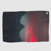 Brandende wolken, mist en bergen golfhanddoek (Horizontaal)