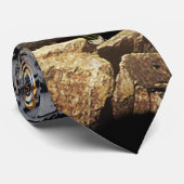 Brandende Yule in het Snowy Forest Stropdas (Opgerold)