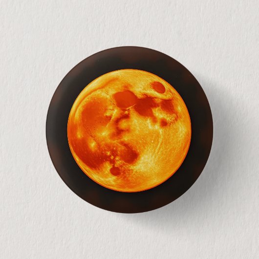 Brandende Zon Ronde Button 3,2 Cm (Voorkant)