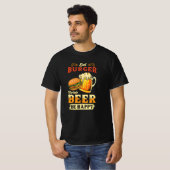 brander en bier t-shirt (Voorkant volledig)