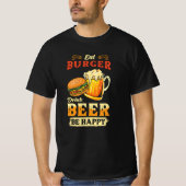 brander en bier t-shirt (Voorkant)