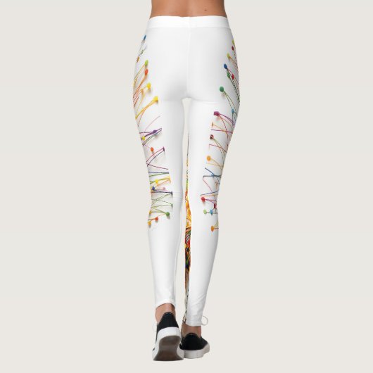 Branderig gevoel man sterke expressie leggings (Achterkant)