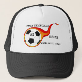 Branderig gevoel voetbal trucker pet