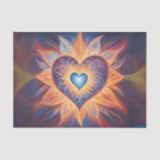 Branderig hart ontkoppelingsweefsel tissuepapier (Voorkant)