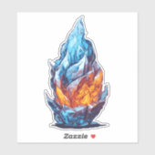 Branderig ijs sticker (Vel)