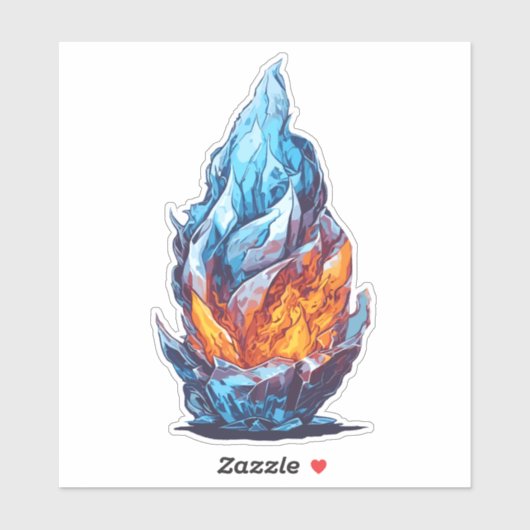 Branderig ijs sticker (Vel)