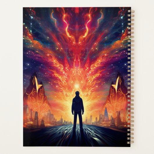 Branderig Man Uncharted Horizons Planner (Achterkant)