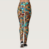 Branderig Man Veelkleurige pailletten Leggings (Achterkant)