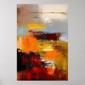 Branderige horizon poster (Voorkant)