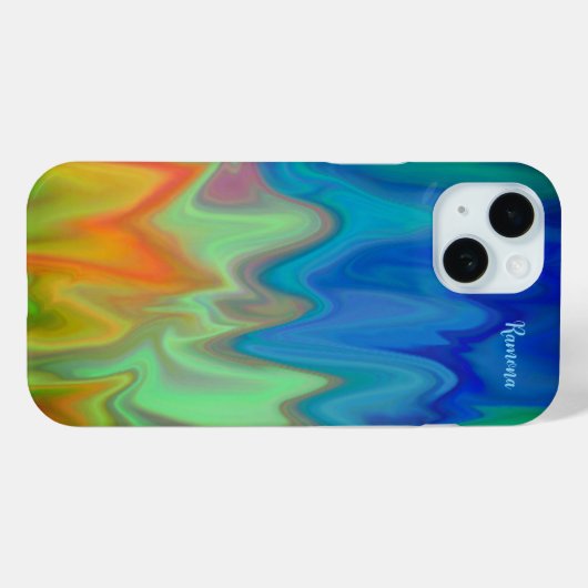 Branderige kleuren Case-Mate iPhone case (Achterkant (horizontaal))