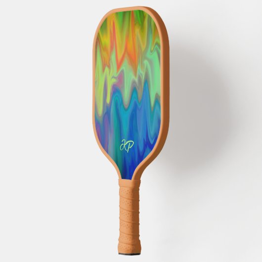 Branderige kleuren pickleball paddle (Links)