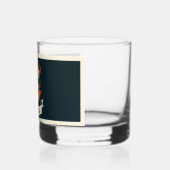 Branderige schedel gepersonaliseerd met naam whisky glas (Links)