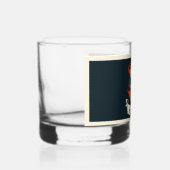 Branderige schedel gepersonaliseerd met naam whisky glas (Rechts)