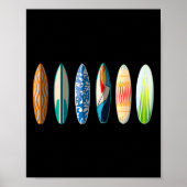 Branderplank surfen poster (Voorkant)