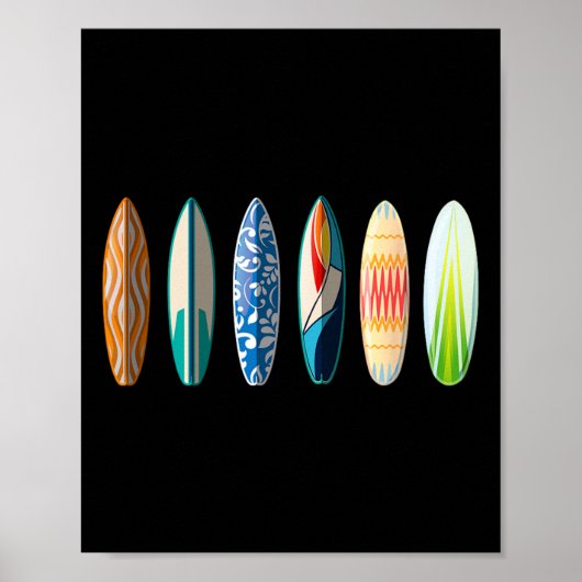 Branderplank surfen poster (Voorkant)