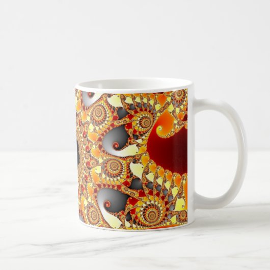 Brandfractal Koffiemok (Rechts)