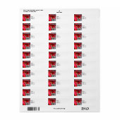 Brandgas en brandslang etiket (Full Sheet)
