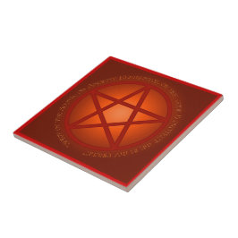 Brandgeest Pentacle Altar Tegeltje