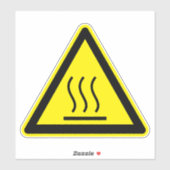 Brandgevaar Heet oppervlaktelabel Sticker (Vel)