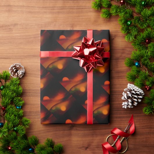 Brandgolf Cadeaupapier (Feestdagen Geschenken)