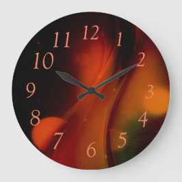 Brandgolf Vierkante Klok