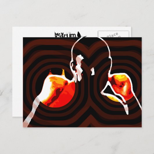 brandhaarden. briefkaart (Voorkant / Achterkant)