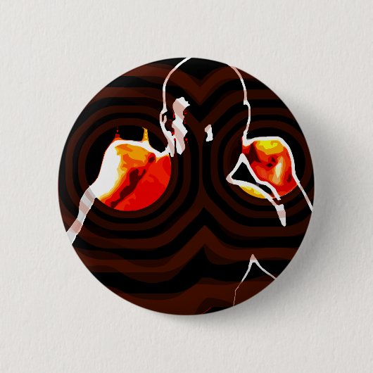 brandhaarden. ronde button 5,7 cm (Voorkant)