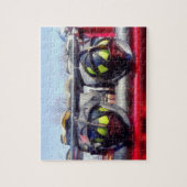 Brandhelm en -laarzen legpuzzel (Verticaal)