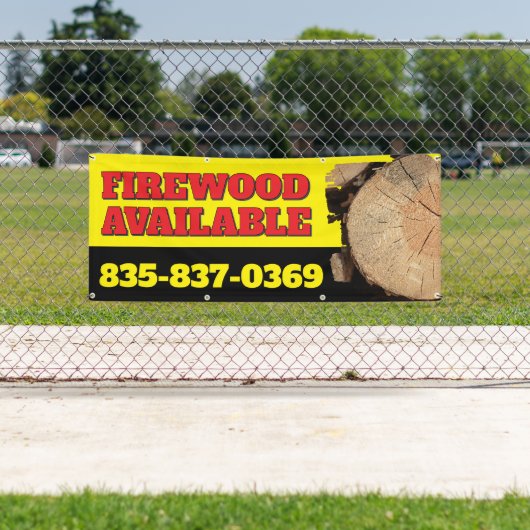 Brandhout Beschikbaar Aangepaste Banner (Insitu)