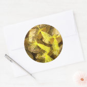 Brandhout bundels ronde sticker (Envelop)